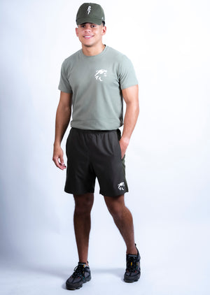Authentic Army Green Performance Shorts