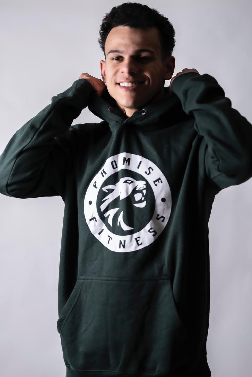 Forest Green Panther Hoodie