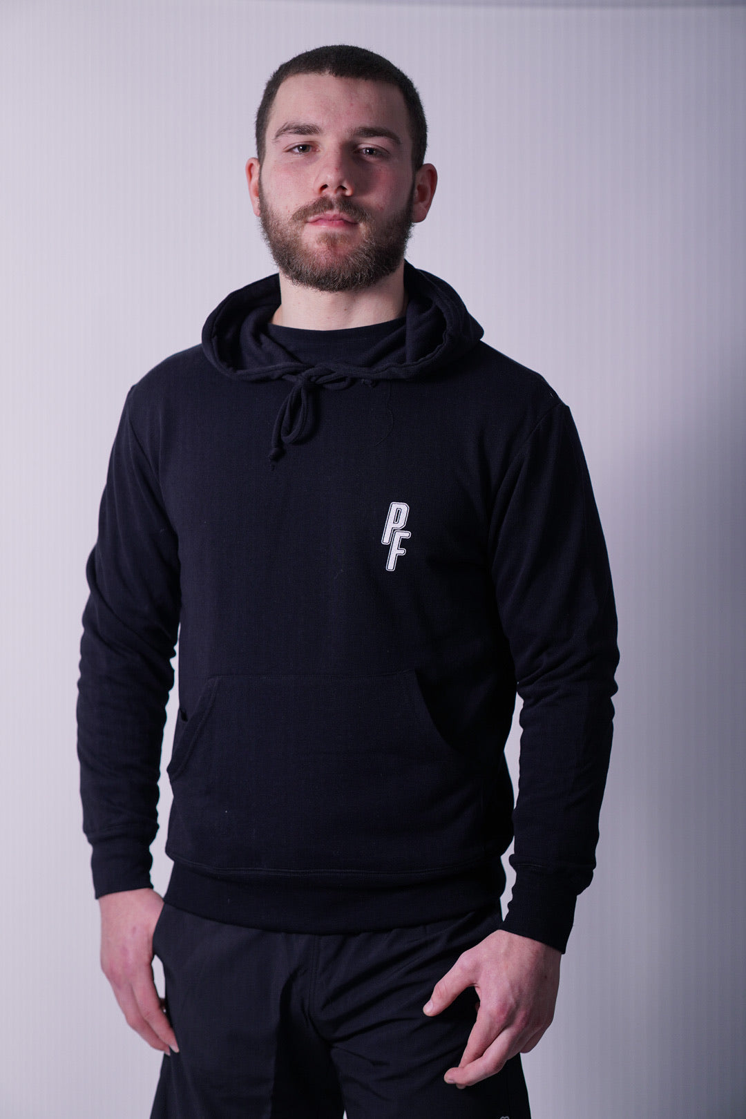 Black PF Unisex Triblend French Terry Hoodie